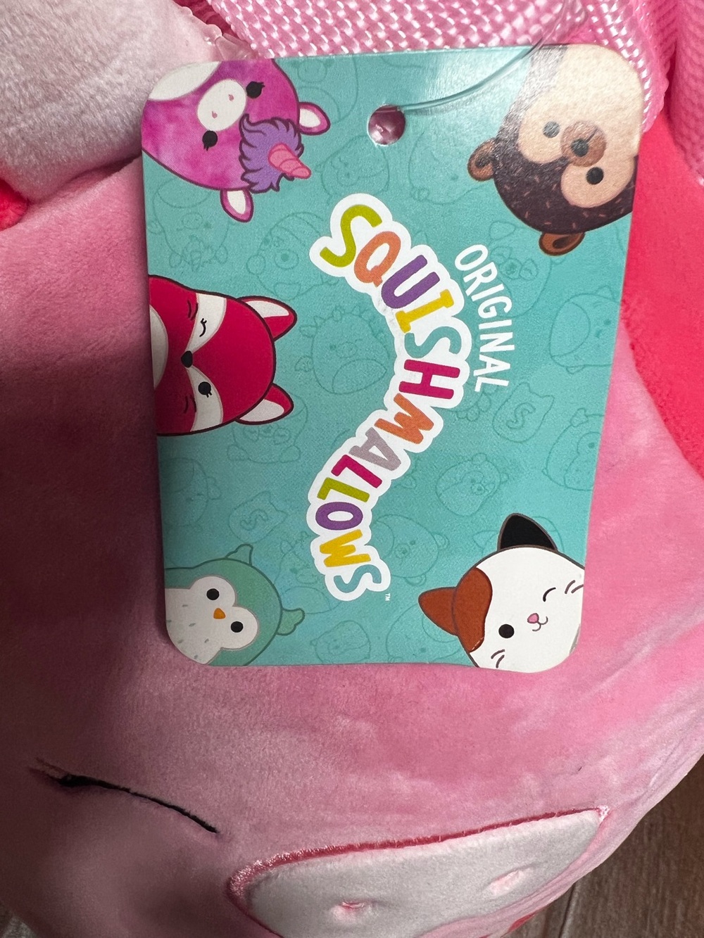 Calynda Strawberry Cow Backpack Squishmallow Exclusive NWT - Picture 3 of 3